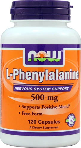 NOW Foods L-Phenylalanine -- 500 mg - 120 Capsules