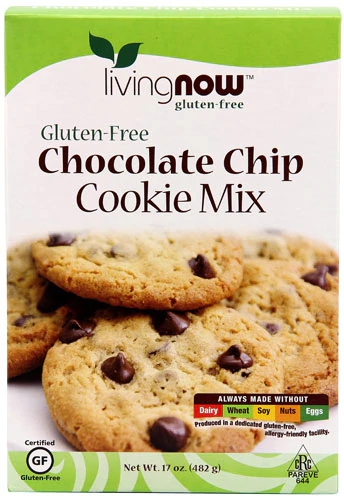 NOW Foods Livingnow™ Cookie Mix Gluten Free Chocolate Chip -- 17 oz