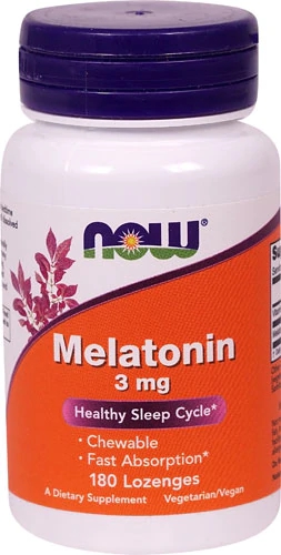 NOW Foods Melatonin -- 3 mg - 180 Lozenges