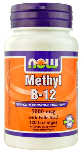 NOW Foods Methyl B12 -- 5000 mcg - 120 Lozenges