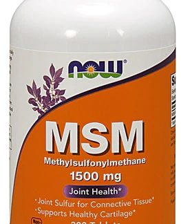NOW Foods MSM Methylsulphonylmethane -- 1500 mg - 200 Tablets