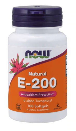 NOW Foods Natural E-200 -- 100 Softgels