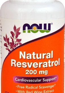 NOW Foods Natural Resveratrol -- 200 mg - 60 Veg Capsules