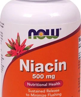 NOW Foods Niacin Sustained Release -- 500 mg - 250 Tablets