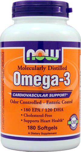 NOW Foods Omega-3 -- 180 Softgels