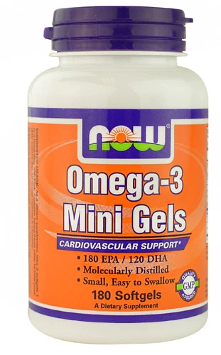 NOW Foods Omega-3 Mini Gels -- 180 Softgels