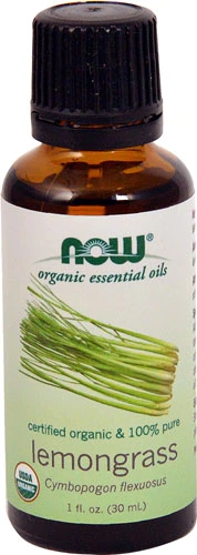 NOW Foods Organic Essential Oils Lemongrass -- 1 fl oz