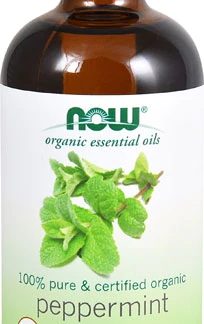 NOW Foods Organic Essential Oils Peppermint Oil -- 4 fl oz