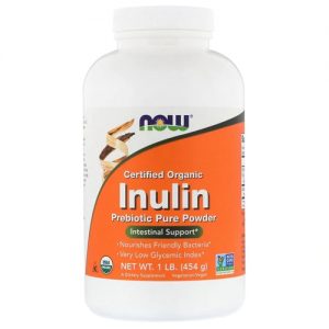 NOW Foods Organic Inulin Prebiotic Pure Powder -- 1 lb