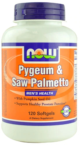 NOW Foods Pygeum & Saw Palmetto -- 120 Softgels