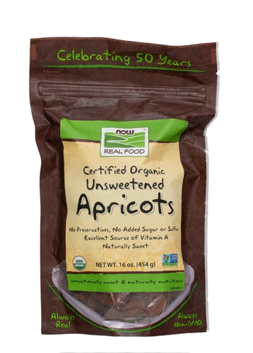 NOW Foods Real Food Certified Organic Unsweetened Apricots -- 16 oz