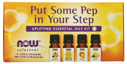 NOW Foods Solutions® Put Some Pep in Your Step Uplifting Essential Oils Kit -- 1 Kit