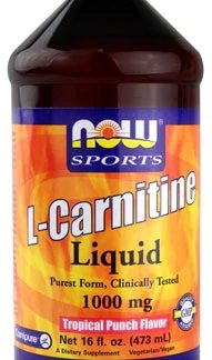 NOW Foods Sports L-Carnitine Liquid Tropical Punch -- 1000 mg - 16 fl oz