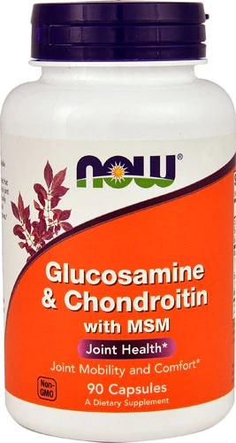 NOW Glucosamine & Chondroitin with MSM -- 90 Capsules