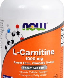 NOW L-Carnitine -- 1000 mg - 100 Tablets