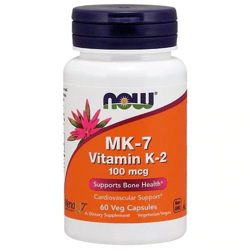 NOW MK-7 Vitamin K-2 -- 100 mcg - 60 Veg Capsules