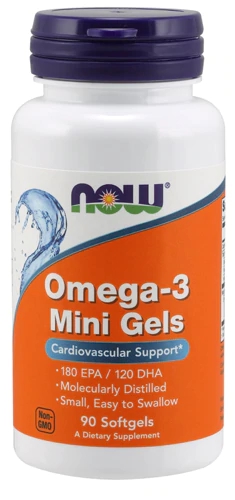 NOW Omega-3 Mini Gels -- 90 Softgels