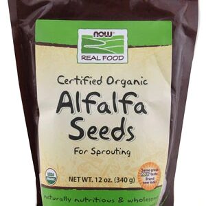 NOW Real Food™ Certified Organic Alfalfa Seeds -- 12 oz