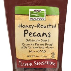 NOW Real Food Honey-Roasted Pecans -- 8 oz