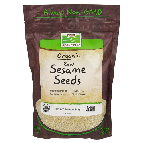 NOW Real Food Organic Sesame Seeds -- 16 oz
