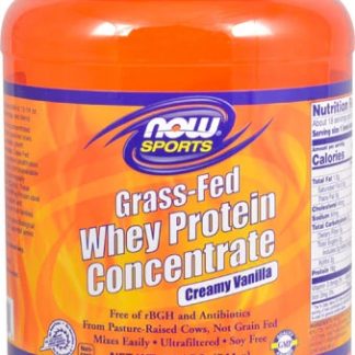 NOW Sports® Grass-Fed Whey Protein Concentrate Creamy Vanilla -- 1.2 lbs
