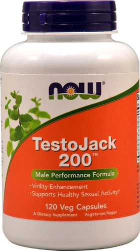 NOW TestoJack 200™ -- 120 Vegetarian Capsules
