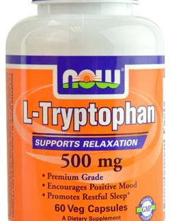 NOW Tryptophan -- 500 mg - 60 Vegetarian Capsules