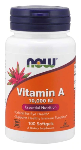 NOW Vitamin A -- 10000 IU - 100 Softgels