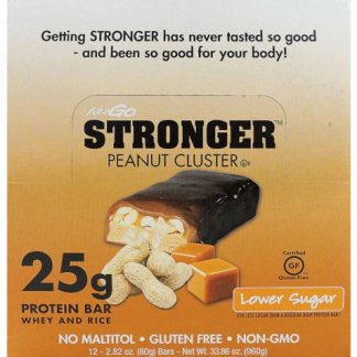 NuGo Nutrition NuGo® Stronger™ Protein Bars Peanut Cluster -- 12 Bars