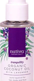 Nutiva Organic Coconut Oil with Lavender Tranquility -- 3.4 fl oz