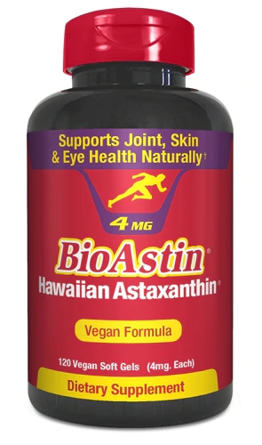 Nutrex Hawaii BioAstin® Hawaiian Astaxanthin Vegan Formula Dietary Supplement -- 4 mg - 120 Vegan Softgels