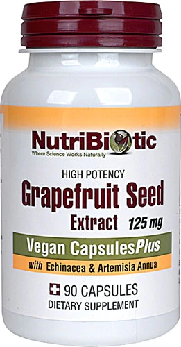 NutriBiotic Grapefruit Seed Extract -- 125 mg - 90 Vegetarian Capsules