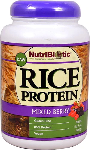 NutriBiotic Raw Rice Protein Powder Mixed Berry -- 1.31 lbs