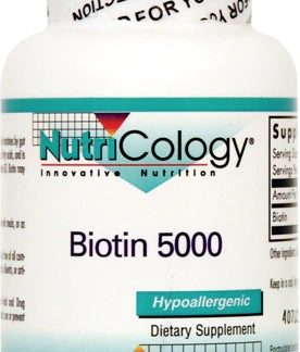 NutriCology Biotin 5000 -- 60 Capsules