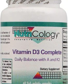 NutriCology Vitamin D3 Complete -- 60 Gelatin Capsules