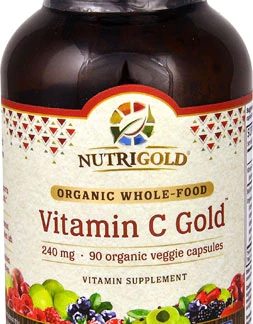 NutriGold Organic Whole-Food Vitamin C Gold™ -- 240 mg - 90 Organic Veggie Capsules