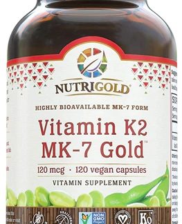 NutriGold Vitamin K2 MK-7 Gold™ -- 120 mcg - 120 Vegan Capsules