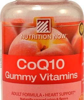 Nutrition Now CoQ10 Adult Gummy Vitamins Peach -- 60 Gummies