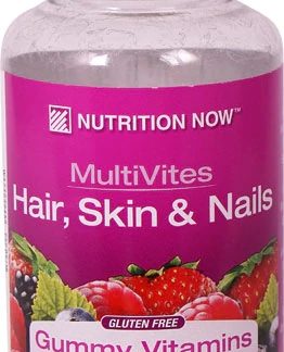 Nutrition Now MultiVites Hair Skin and Nails Gummy Vitamins Mixed Berry -- 70 Gummies