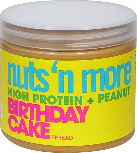 Nuts N More High Protein + Peanut Spread Birthday Cake -- 16 oz