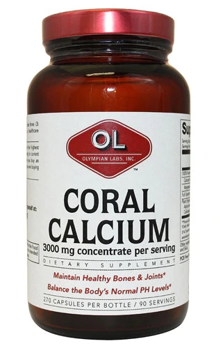 Olympian Labs Coral Calcium -- 1 g - 270 Capsules