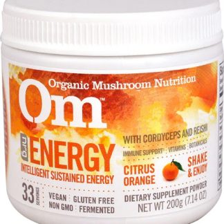 OM Organic Mushroom Nutrition Energy Citrus Orange -- 7.14 oz