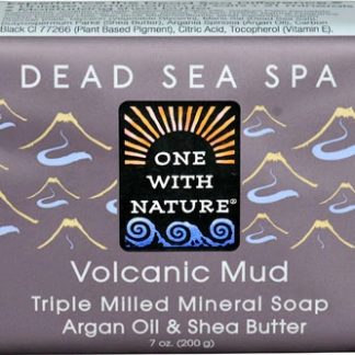One With Nature Dead Sea Spa Mineral Soap Volcanic Mud -- 7 oz