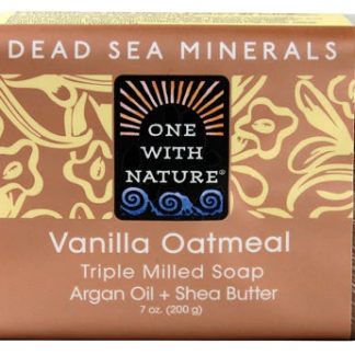 One With Nature Dead Sea Spa Triple Milled Mineral Soap Vanilla Oatmeal -- 7 oz