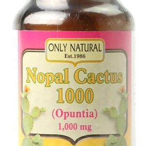 Only Natural Nopal Cactus 1000 -- 1000 mg - 90 Veggie Capsules