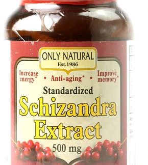 Only Natural Schizandra Extract -- 500 mg - 60 Veggie Capsules