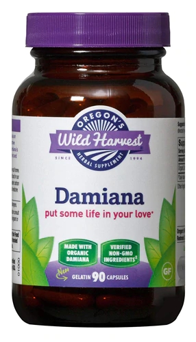 Oregon's Wild Harvest Damiana -- 90 Gelatin Capsules