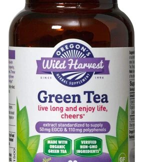 Oregon's Wild Harvest Green Tea -- 90 Gelatin Capsules