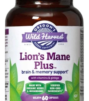 Oregon's Wild Harvest Lion's Mane Plus™ Organic -- 60 Gelatin Capsules