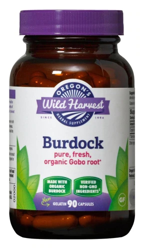 Oregon's Wild Harvest Organic Burdock -- 90 Gelatin Capsules